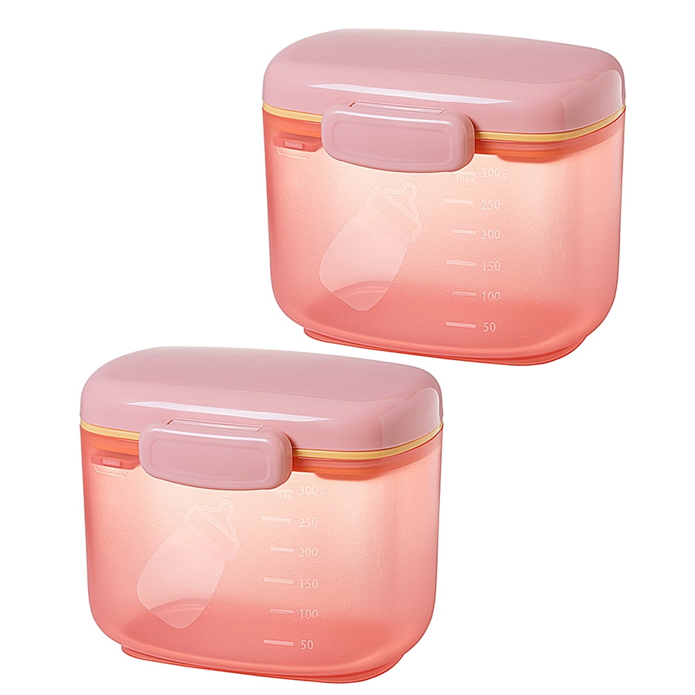 ELAYARD Pink Silicone Formula Dispenser Set, Portable Leakproof Storage for Pieces