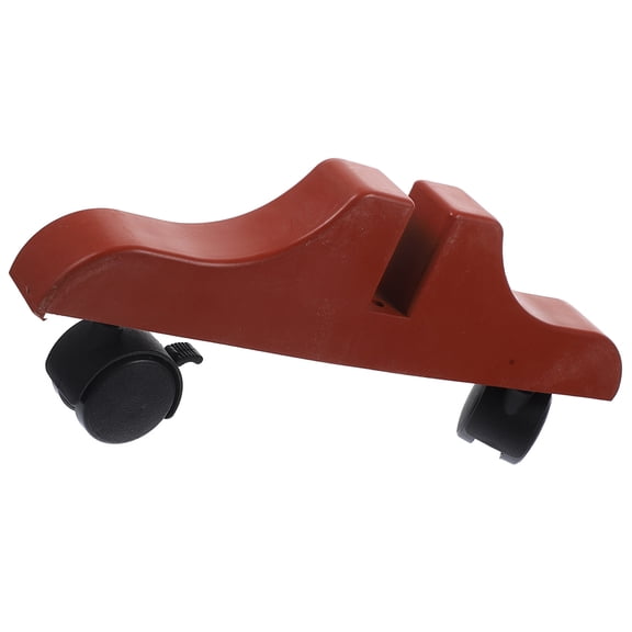 ELAYARD Room Divider Stand Base in Dark Red, Thickened Plastic Bracket with Smooth Roller Wheels for Easy Mobility