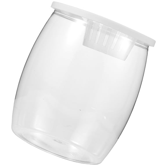 ELAYARD Transparent Plastic Fish Aquarium for Desktop Office with Easy to Clean Design