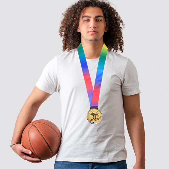 ELAYARD Plated Gold Metal Athletic Competition Trophy Medal for Taekwondo and Martial Arts Winners