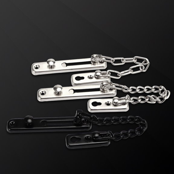 ELAYARD Plated Silver Door Chain Lock for Secure Door Use with Widened Thickened Chain