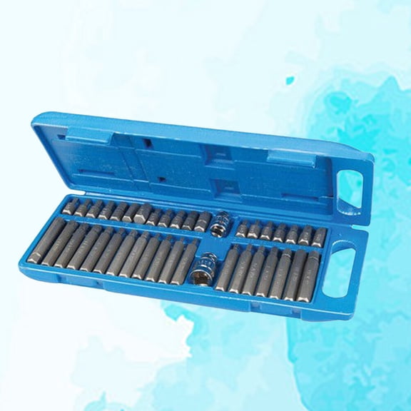 ELAYARD Plated Silver Assortment Socket Set for Cars, Trucks, and Appliances