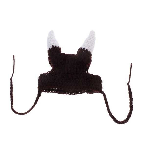 ELAYARD Soft Viking Pirate Horn Hat for Cats - Plush Pet Headgear Perfect for Parties and Photo Shoots