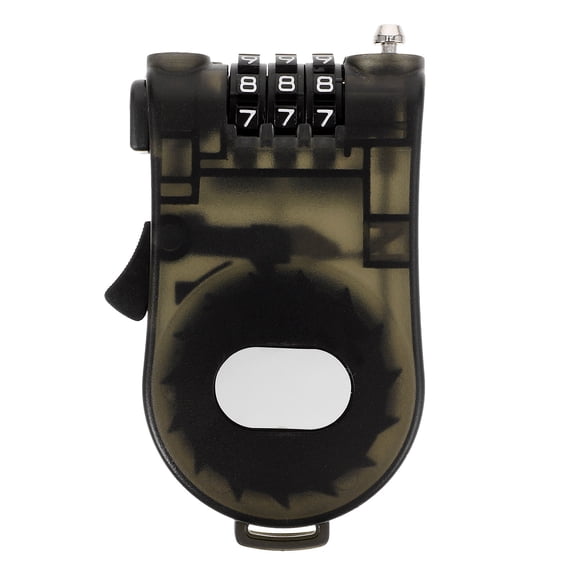 ELAYARD Black Compact Snowboard Cable Lock with Password for Bike Scooter and Sports Gear Security