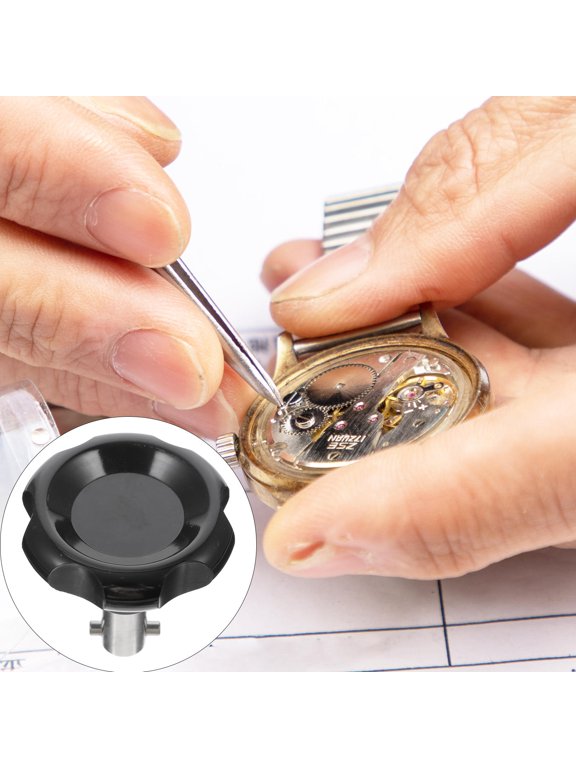 Portable Watch Back Remover Black Steel Tool for Watch Repair and Making