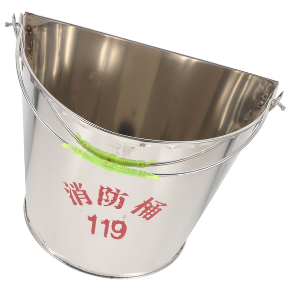 ELAYARD Stainless Steel Fire Bucket with Double Insulated Sand Container for Home and Outdoor Safety Use