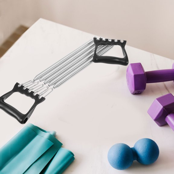 ELAYARD Portable Chest Expander with Anti Slip Plastic Grip for Effective Workout Resistance
