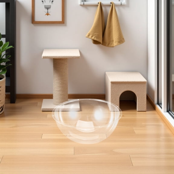 ELAYARD Portable Clear Dome Cat Bed for Indoor Window Hammock and Cat Tree Accessory