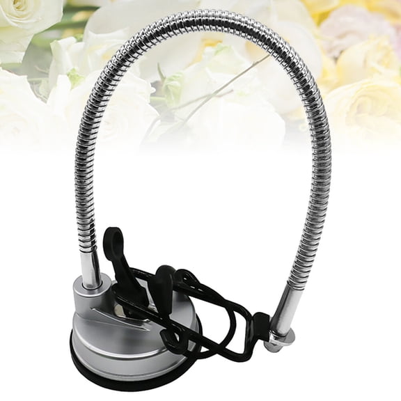 ELAYARD Adjustable Silver Hair Dryer Clamp with Rubber Grip Rust Resistant Holder