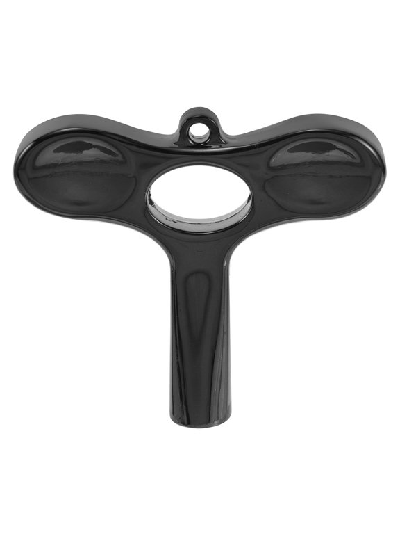 T Shaped Zinc Alloy Drum Key Wrench Bright Black 1 Set