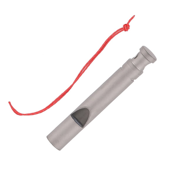 ELAYARD High Frequency Metal Survival Whistle with Lanyard for Camping Hiking and Daily Training