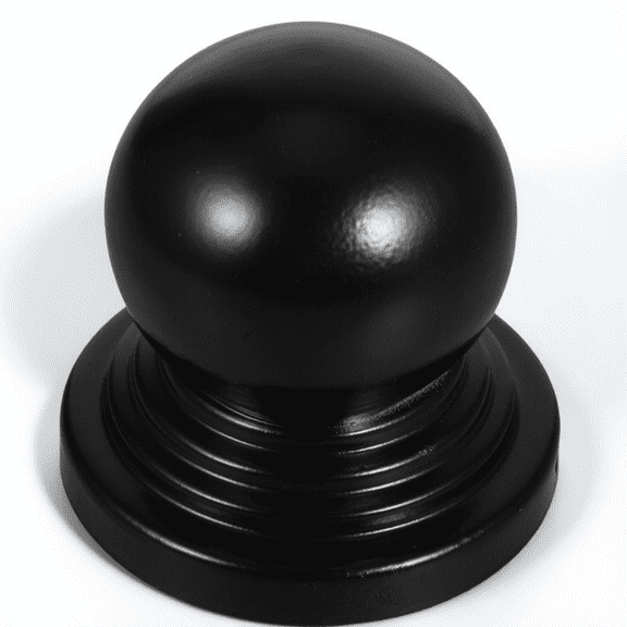ELAYARD Black Metal Fence Post Cap Ball Top Design with Durable Construction for Gate and Fence Ornamentation