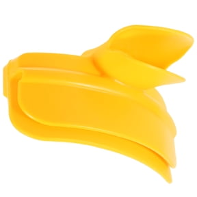 ELAYARD Yellow Silicone Funnel with Anti-Spill Design for Easy Liquid Transfer and Soup Draining