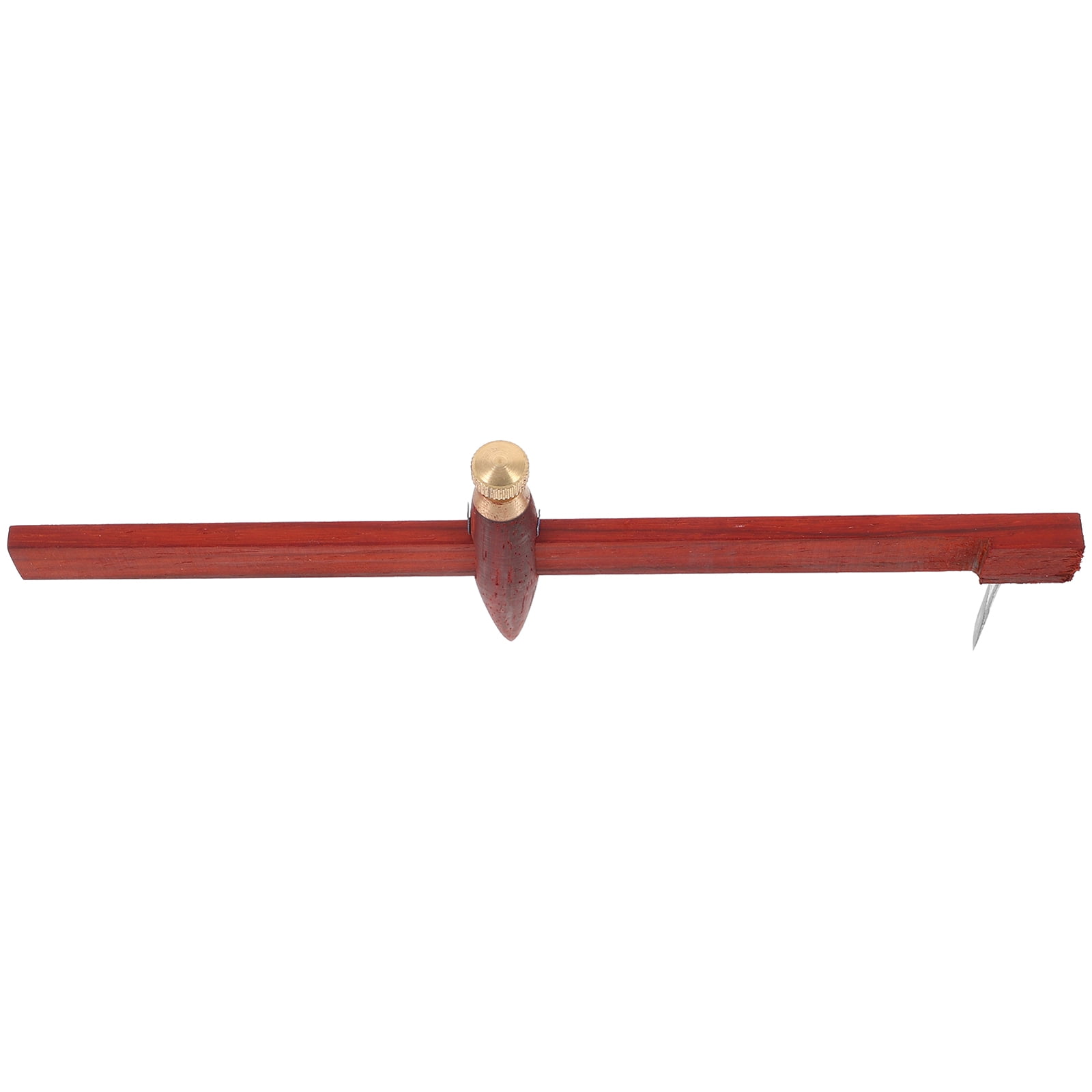 ELAYARD Dark Red Clay Compass Tool with Wood Handle, Precision Circle Cutter for Pottery, Crafts, and Art Projects