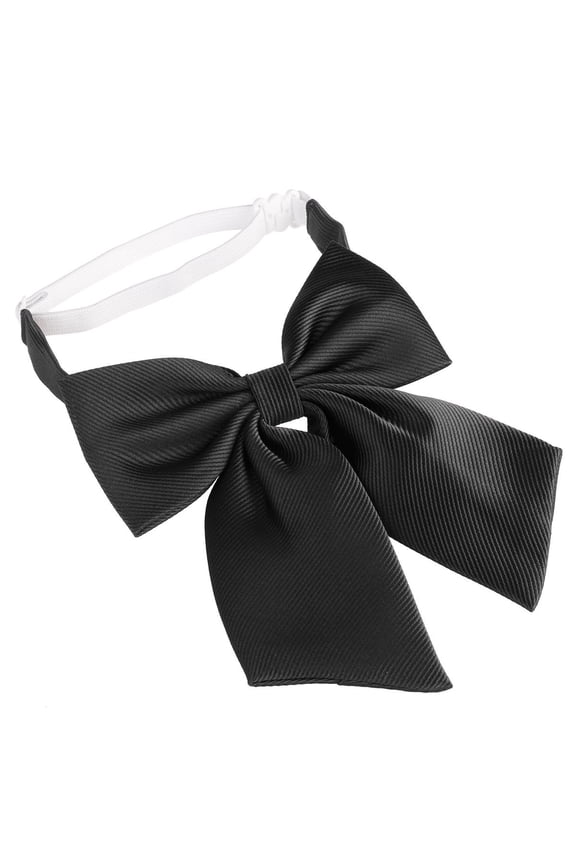 Men Bowtie Pre-Tied Black Adjustable Strap for Weddings Balls