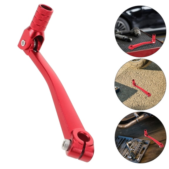 ELAYARD Aluminum Gear Shifter Lever for Motorcycle Red Easy Install Durable Foot Pedal Lever