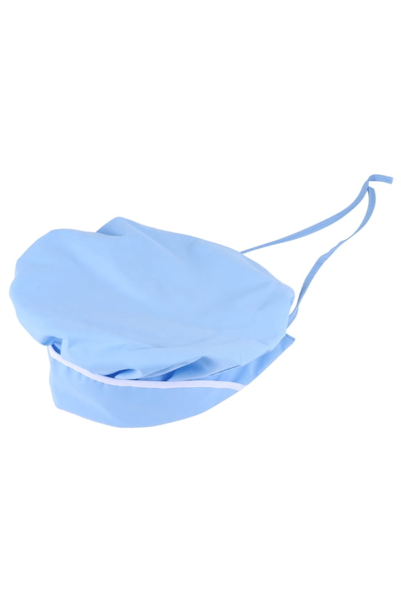 1Pc Breathable Blue Cotton Chef Hat Adjustable Working Cap for Food Baking