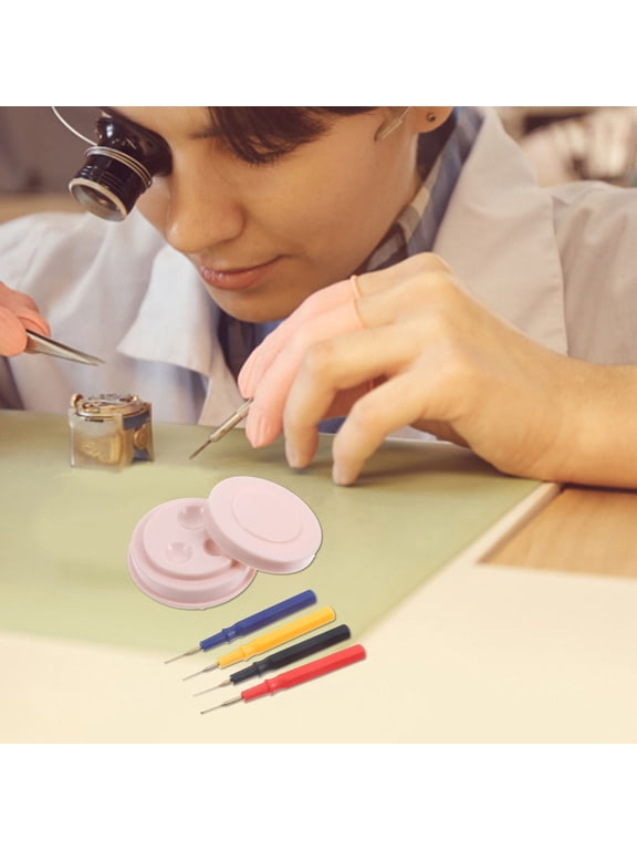 1 Set Watch Oiler Pen Kit, Assorted Colors Precision Lubrication Tools for Watch Clock Repair & Maintenance Use