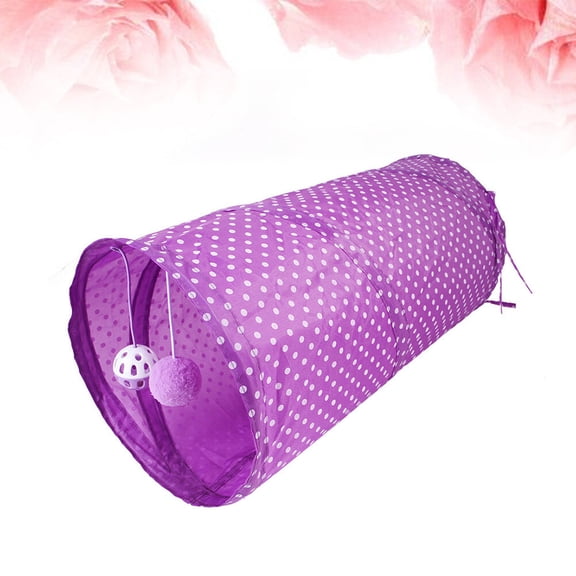 ELAYARD Cat Tunnel Tube Pet Fun Nylon Rebar Foldable 1Pack