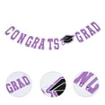 thumbnail image 1 of ELAYARD Fashionable Purple Graduation Banner, Excellent Craftsmanship, Ideal for Party Decor and Photo Props, 1 of 7