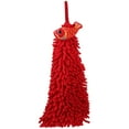 thumbnail image 1 of ELAYARD Fluffy Ball Hand Towel Red Easy to Clean Chenille for Kitchens 1Pack, 1 of 5