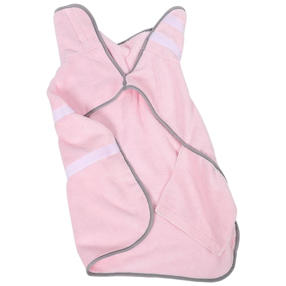 ELAYARD Supple Polyester Dog Drying Coat Bathrobe Lightweight and Breathable Pet Bath Clothes