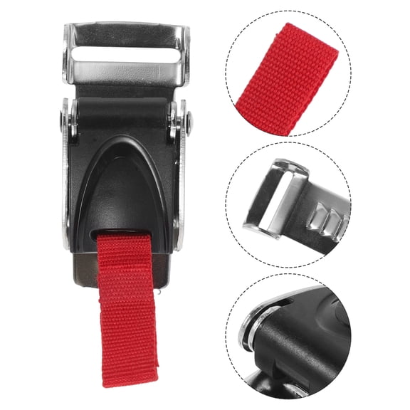 ELAYARD Quick Release Chin Strap Buckle for Daily Motorcycle Use, Stainless Steel Plastic, Secure Locking