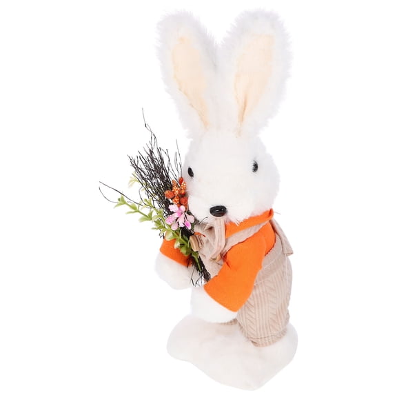 ELAYARD Colorful Easter Bunny Figurine for Garden and Home Decor, Spring Holiday Decoration Statue