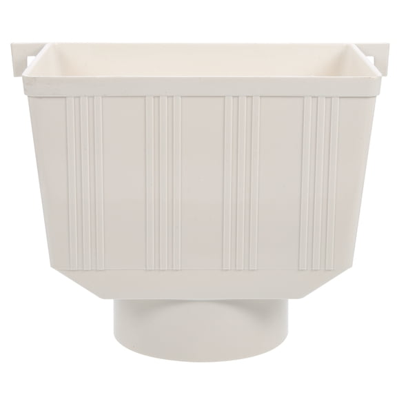 ELAYARD White PVC Rain Gutter Diverter with Easy Connect, Water Collector for Efficient Rainwater Management and Drainage