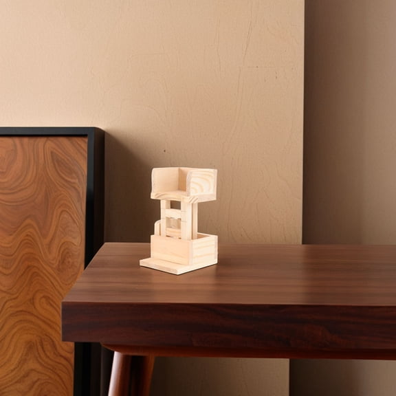 ELAYARD Wooden Hamster House with Climbing Ladder Multi Chamber Small Pet Shelter