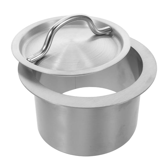 ELAYARD Space-Saving Countertop Trash Can with Embedded Lid, Easy to Use Kitchen Waste Bin for Efficient