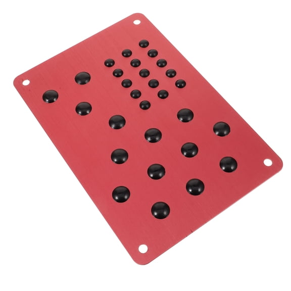 ELAYARD Automotive Carpet Heel Pad Red Aluminum Alloy Comfortable Car Foot Rest