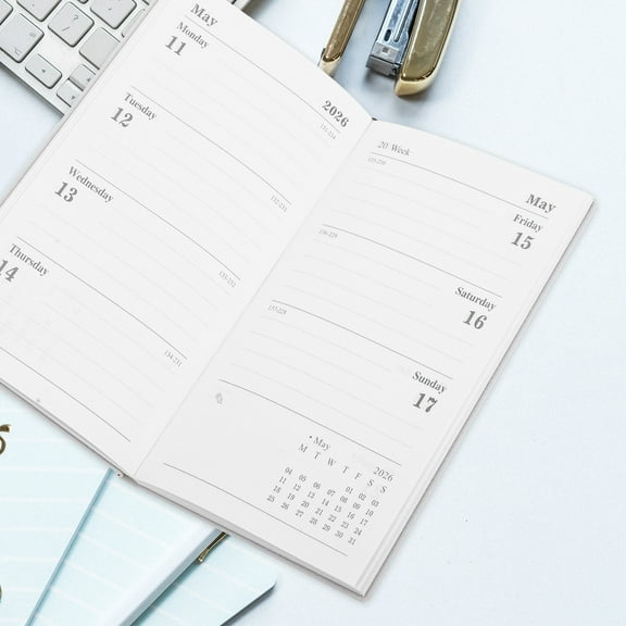 ELAYARD Travelers Notebook Daily Journal Red Paper 1Pcs For Business Meetings Back to School