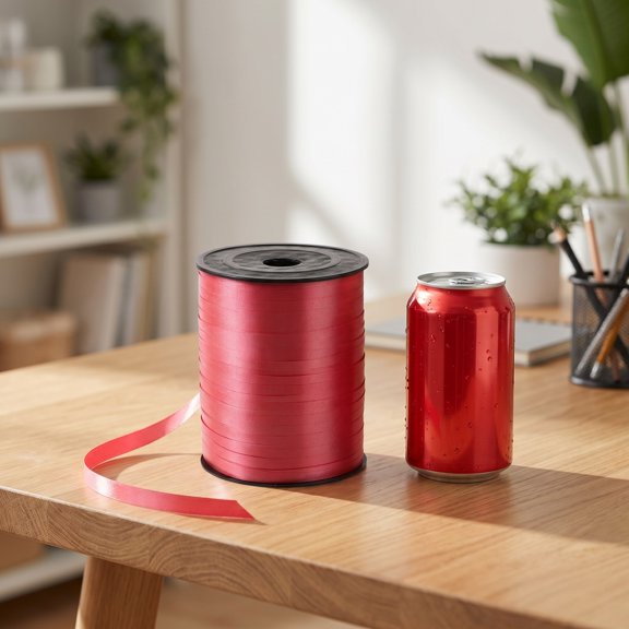 ELAYARD Red Plastic Balloon Ribbon String Roll for Decorative Balloons Floral Use and Birthday Celebration
