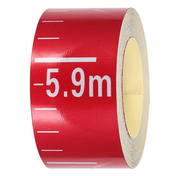 ELAYARD Red Reflective Liquid Level Meter Tape for Water Tank and Pool Measurement