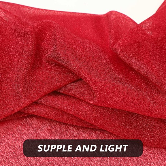 ELAYARD Red Sheer Draping Fabric for Wedding Arch and Ceiling Event Decoration