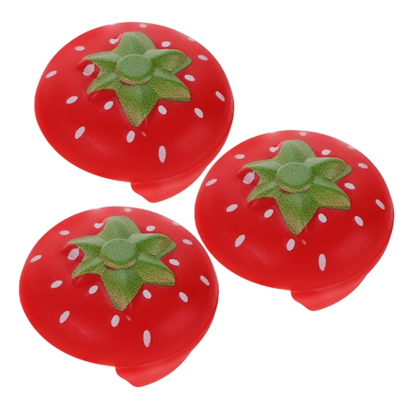 ELAYARD 3Pcs Thick Silicone Corner Protectors with Strawberry Design for Furniture Safety