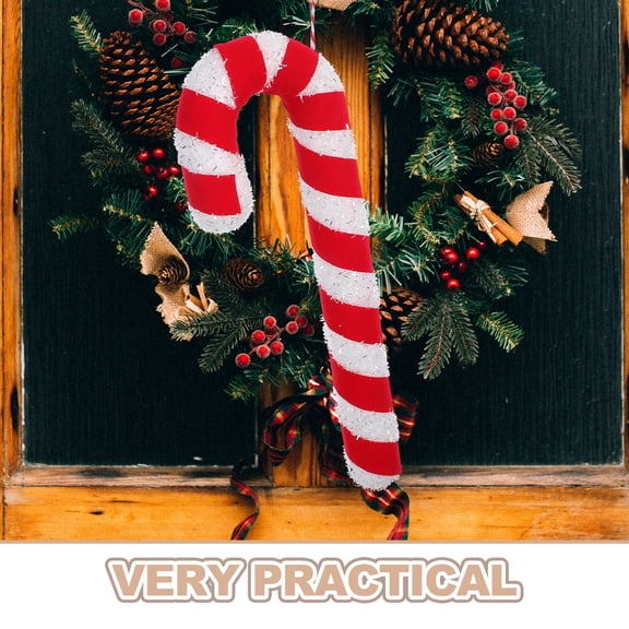 ELAYARD Red and White Foam Candy Cane Ornaments for Christmas Tree, Holiday Party Decorations, Festive Home Decor Accessories