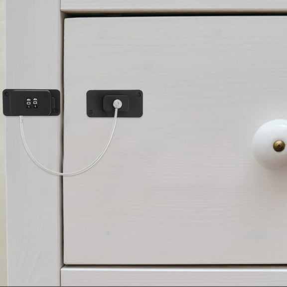 ELAYARD Multi Use Refrigerator Lock with Password for Childproofing Cabinets Drawers and Freezers