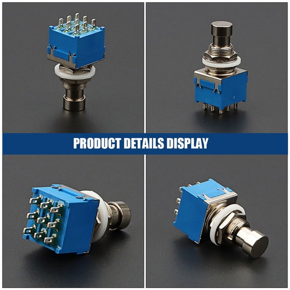 ELAYARD Reliable Guitar Switch for Sound Effects Switching Metal Blue Guitarists 1Pcs