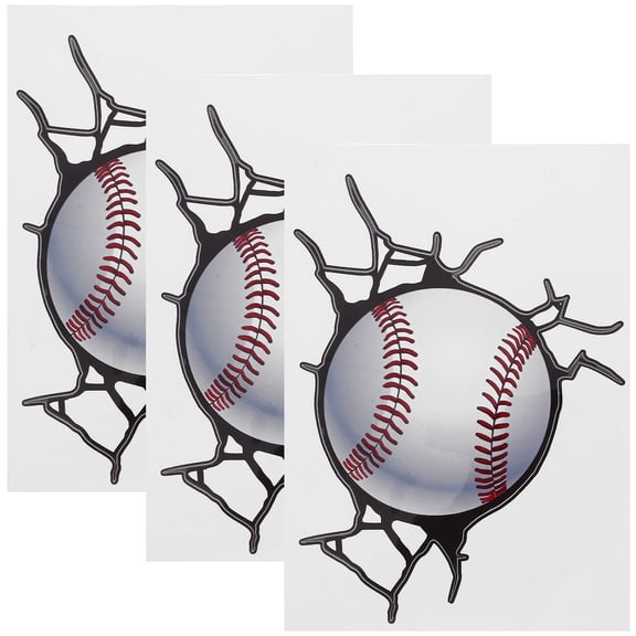ELAYARD Removable Baseball Wall Decal for Fitness Room, Living Room, and Home Gym Decorative Wall Art
