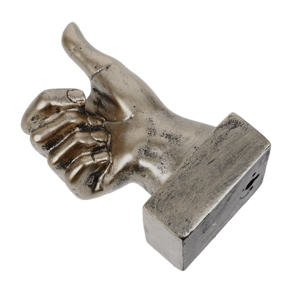 ELAYARD Resin Thumbs Up Hand Sculpture Golden Finish Nordic Style Table Decor Ornament