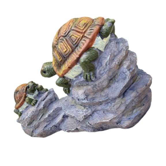 ELAYARD Charming Resin Turtle Ornament Multi-Color Vivid Style for Home Decor