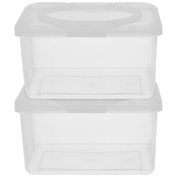 ELAYARD Reusable Baby Wipe Dispensers Container for Nursery Home Keeps Wipes Fresh and Accessible 2Pcs(7.68X4.92X4.33in）