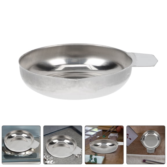 ELAYARD Precision Stainless Steel Weighing Pan for Jewelry and Powder Measurement