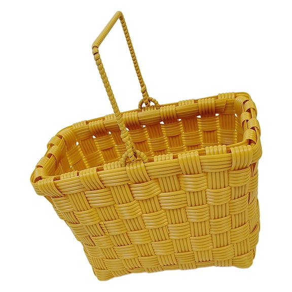 ELAYARD Reusable Plastic Basket with Handles for Fruit Picking and Kitchen Storage