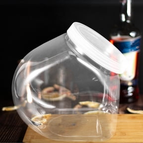 ELAYARD Reusable Plastic Bottle with Lid Clear Design for Convenient Home Storage