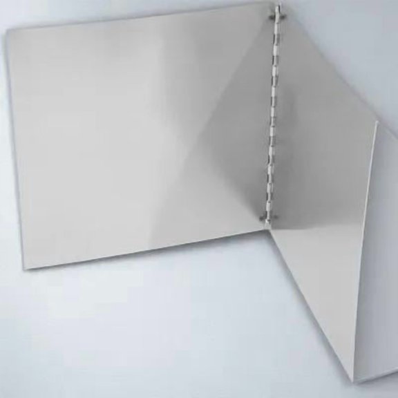 ELAYARD Reusable Plated Silver Grease Splatter Screen Foldable Stove Wall Protector for Cooking Use