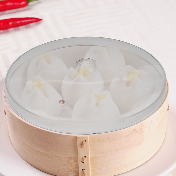 ELAYARD Steaming Lid Transparent Plastic Heat Retention Kitchenware 1Pcs
