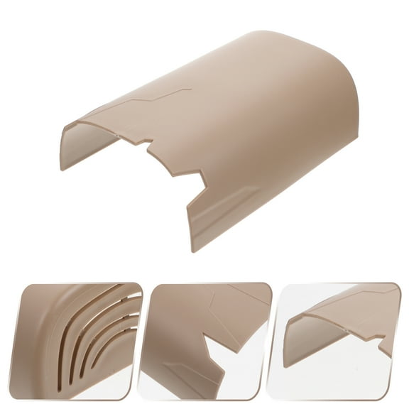 ELAYARD Reptile Habitat Accessories Decorative Fake Cave Hideout Light Brown Plastic for Lizards and Small Pets 1 Pack